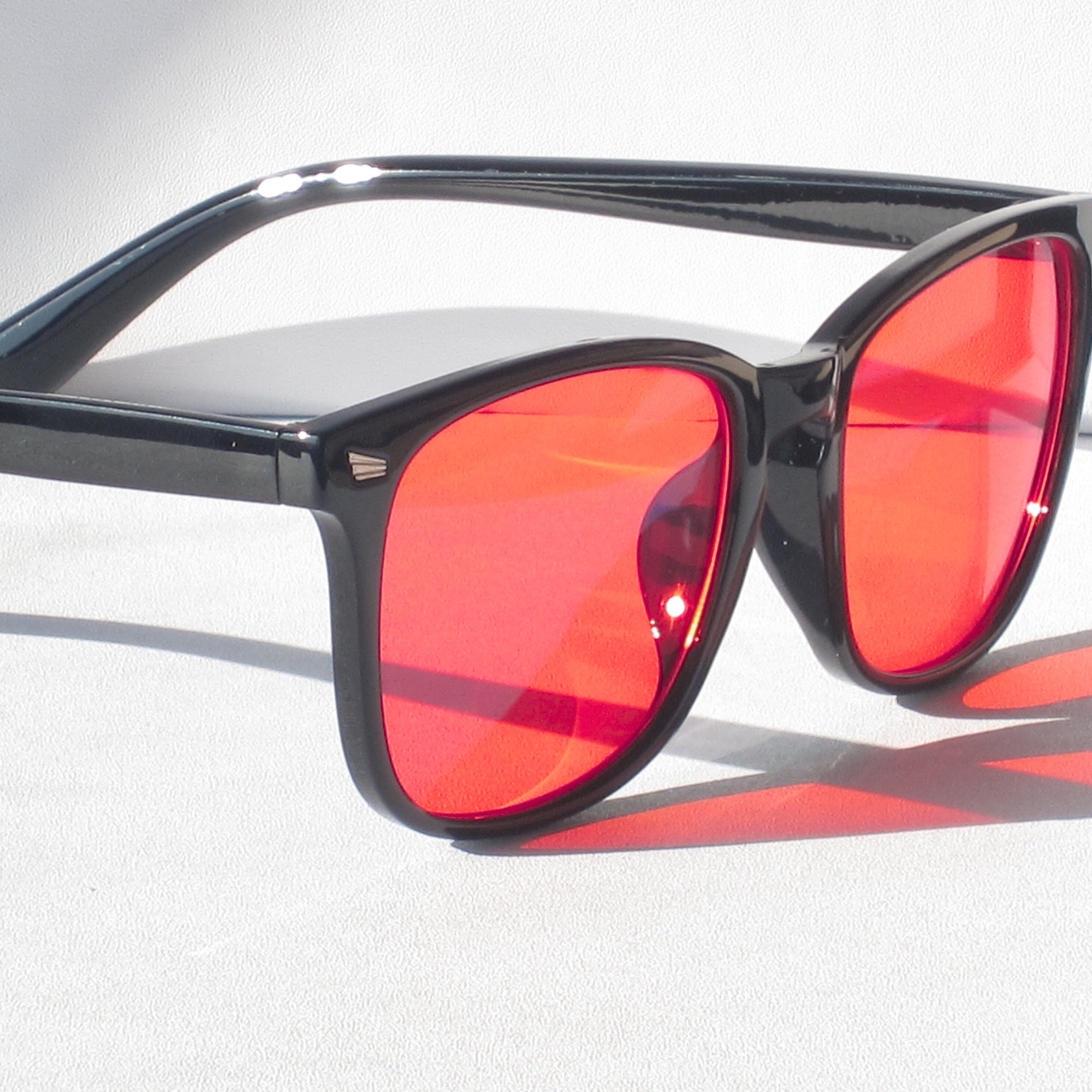 Retro Blue Light Blocking Gaming Computer Red Lens Glasses-The Gamers